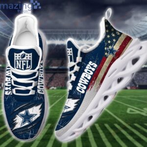 Personalized Dallas Cowboys Shoes, Custom Dallas Cowboys Max Soul Shoes, NFL Dallas Cowboys Chunky Sneakers For Men And Women