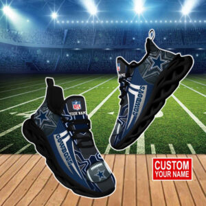 Personalized Dallas Cowboys Shoes, Custom Dallas Cowboys Max Soul Shoes New Trend For Fans, NFL Dallas Cowboys Chunky Sneakers