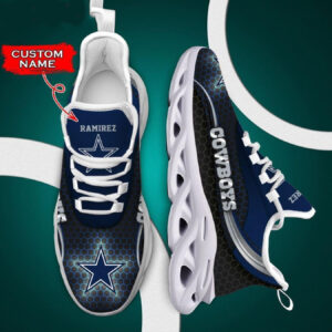 Personalized Dallas Cowboys Shoes For Lovers, Custom Dallas Cowboys Max Soul Shoes, NFL Dallas Cowboys Chunky Sneakers