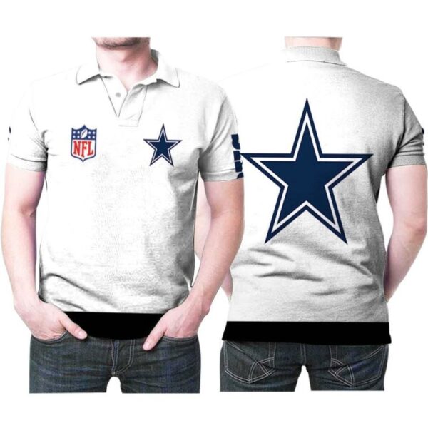 Simple Dallas Cowboys Shirts, Custom Dallas Cowboys Polo Shirts For Men, NFL Dallas Cowboys Sleeve Polo