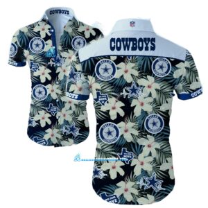 Tropical Dallas Cowboys Tommy Bahama, Custom Dallas Cowboys Hawaiian Shirt Print Full, NFL Dallas Cowboys Aloha Shirt Trending