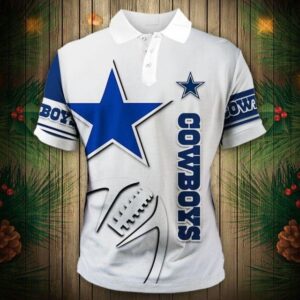 Zigzag Casual Dallas Cowboys Shirts, Custom Dallas Cowboys Polo Shirts, NFL Dallas Cowboys Sleeve Polo
