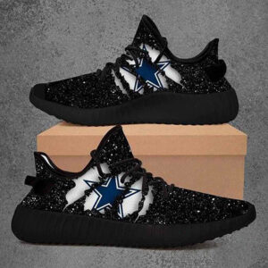 Black Monster Dallas Cowboys Shoes, Custom Dallas Cowboys Yeezys Print Full, NFL Dallas Cowboys Sneakers For Men