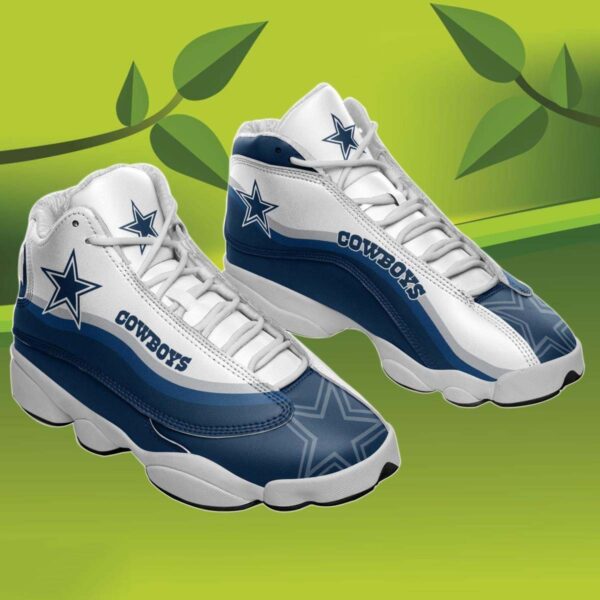 New Arrivals Personalized Cowboys Jordan Shoes, Custom Name Dallas Cowboys Jordan 13, NFL Dallas Cowboys Sneakers