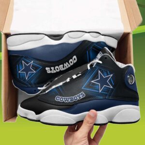 Personalized Cowboys Jordan Shoes Best Gift For Fan Ever, Custom Name Dallas Cowboys Jordan 13, NFL Dallas Cowboys Sneakers