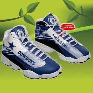 Personalized Cowboys Jordan Shoes, Custom Name Dallas Cowboys Jordan 13, NFL Dallas Cowboys Sneakers Summer 2023