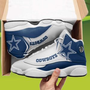 Personalized Cowboys Jordan Shoes For Men, Custom Name Dallas Cowboys Jordan 13, NFL Dallas Cowboys Sneakers