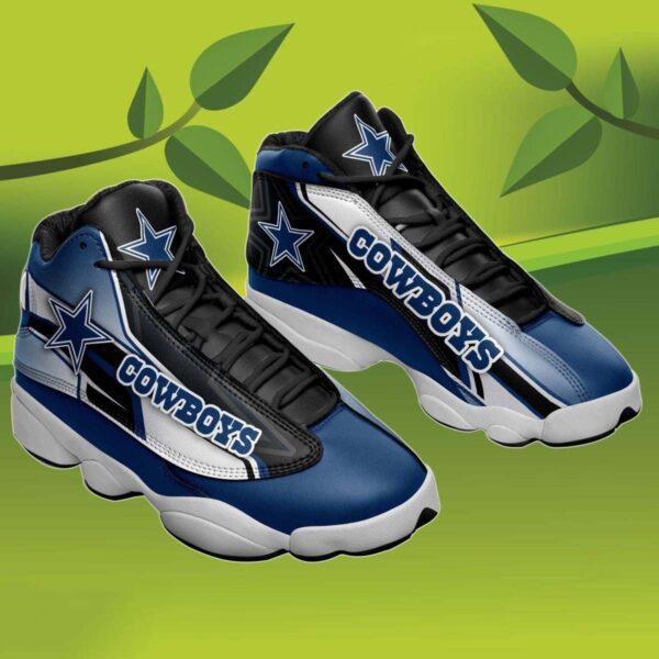 Personalized Cowboys Jordan Shoes Gift For Fan, Custom Name Dallas Cowboys Jordan 13, NFL Dallas Cowboys Sneakers