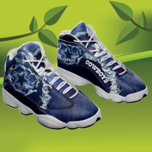 Personalized Cowboys Jordan Shoes Gift For Fan Sport, Custom Name Dallas Cowboys Jordan 13, NFL Dallas Cowboys Sneakers