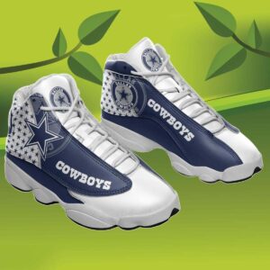 Personalized Cowboys Jordan Shoes Perfect Gift For Fan, Custom Name Dallas Cowboys Jordan 13, NFL Dallas Cowboys Sneakers