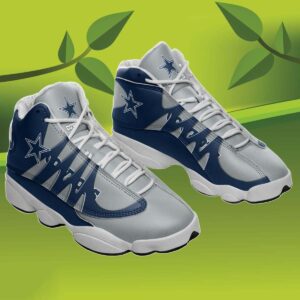 Personalized Cowboys Jordan Shoes Print Full, Custom Name Dallas Cowboys Jordan 13, NFL Dallas Cowboys Sneakers