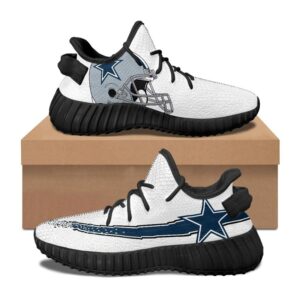 Simple Dallas Cowboys Shoes, Custom Dallas Cowboys Yeezys For Women, NFL Dallas Cowboys Sneakers Print