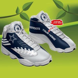 Trend 2023 Personalized Cowboys Jordan Shoes, Custom Name Dallas Cowboys Jordan 13, NFL Dallas Cowboys Sneakers