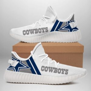 Vintage Dallas Cowboys Shoes, Custom Dallas Cowboys Yeezys Print Full, NFL Dallas Cowboys Sneakers For Fan Lovers