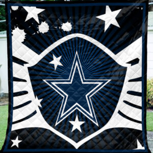 Dallas Cowboys Quilt, Custom Dallas Cowboys Quilt Blanket Best Seller, NFL Dallas Cowboys Breathable Quilt
