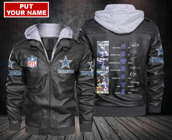 Custom Team Dallas Cowboys Leather Jacket For Fan