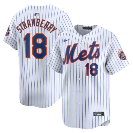 Darryl Strawberry New York Mets Nike Home Limited Player Jersey - White ...