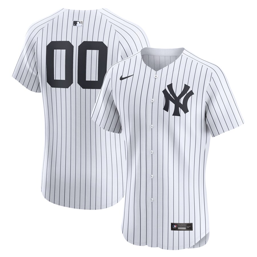 New York Yankees Nike Home Elite Custom Number Jersey - White - Dallas ...