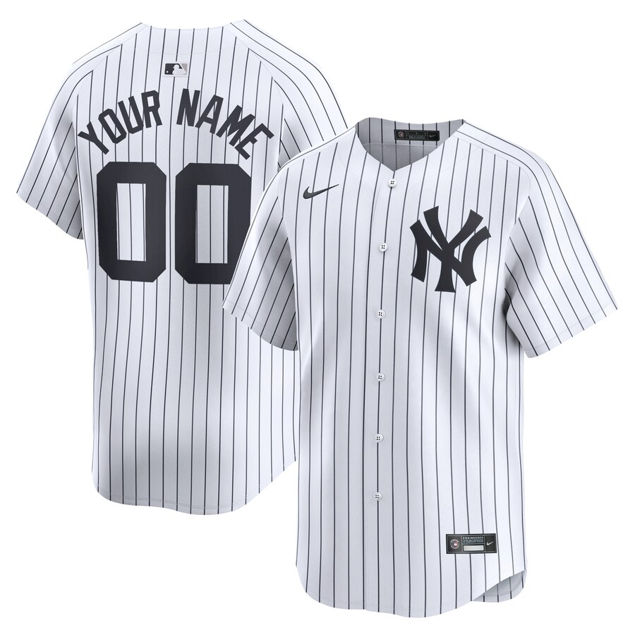 New York Yankees Nike Home Limited Custom Jersey - White - Dallas ...