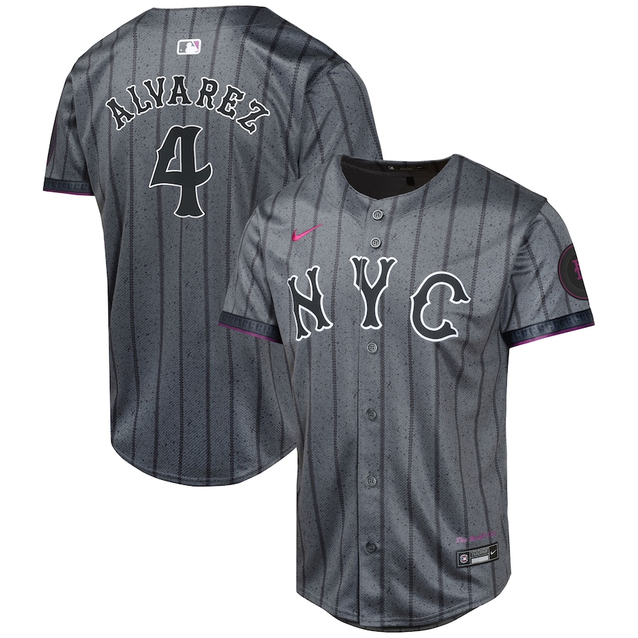 Francisco Alvarez New York Mets Nike Youth 2024 City Connect Limited ...