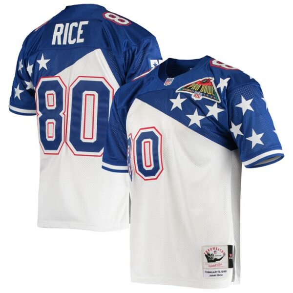 Jerry Rice NFC Mitchell & Ness 1994 Pro Bowl Authentic Jersey - White/Blue