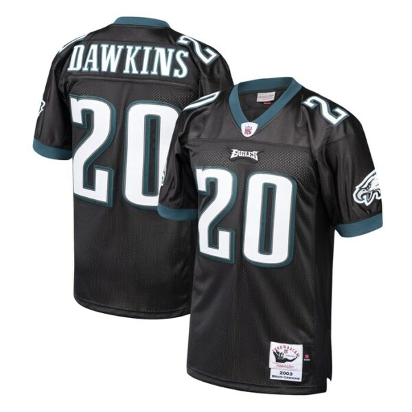 Brian Dawkins Philadelphia Eagles 2003 Mitchell & Ness Authentic Throwback Retired Player Jersey - Black