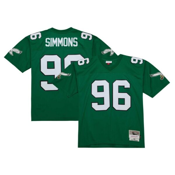 Clyde Simmons Philadelphia Eagles Mitchell & Ness Legacy Replica Jersey - Kelly Green