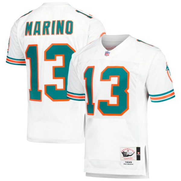 Dan Marino Miami Dolphins 1995 Mitchell & Ness Authentic Throwback Retired Player Pocket Jersey - White