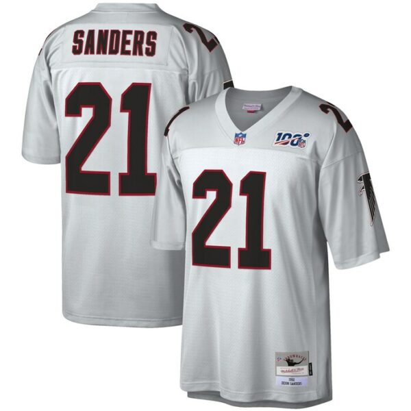 Deion Sanders Atlanta Falcons Mitchell & Ness NFL 100 Retired Player Legacy Jersey - Platinum