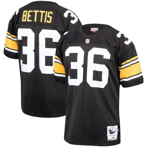 Jerome Bettis Pittsburgh Steelers 1996 Mitchell & Ness Authentic Throwback Retired Player Jersey - Black