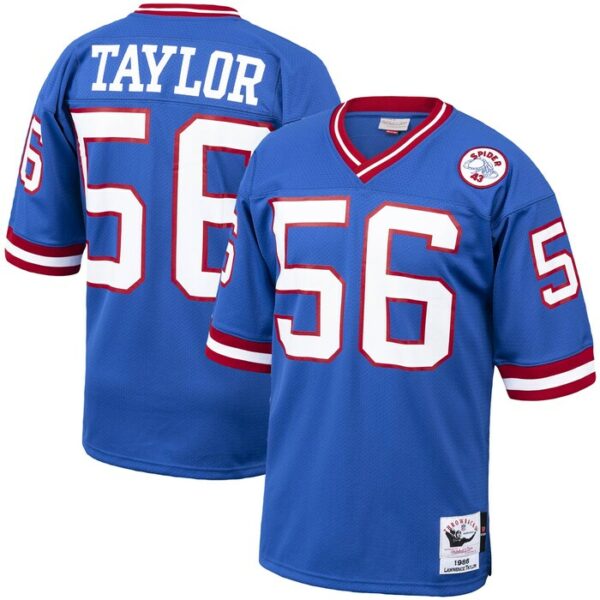 Lawrence Taylor New York Giants 1986 Mitchell & Ness Authentic Throwback Retired Player Jersey - Royal