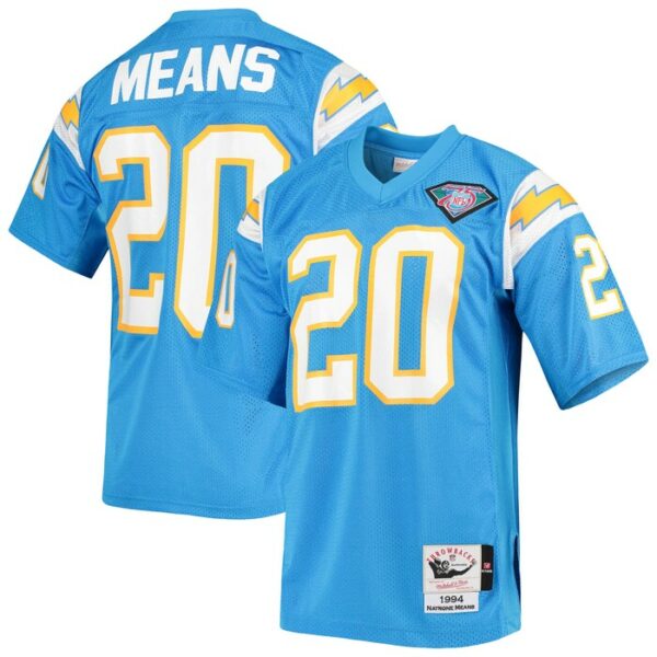 Natrone Means Los Angeles Chargers 1994 Mitchell & Ness Authentic Throwback Retired Player Jersey - Powder Blue