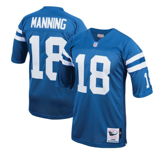 Peyton Manning Indianapolis Colts 1998 Mitchell & Ness Authentic Throwback Retired Player Jersey - Royal