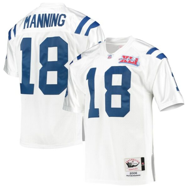 Peyton Manning Indianapolis Colts 2006 Mitchell & Ness Authentic Throwback Retired Player Jersey - White