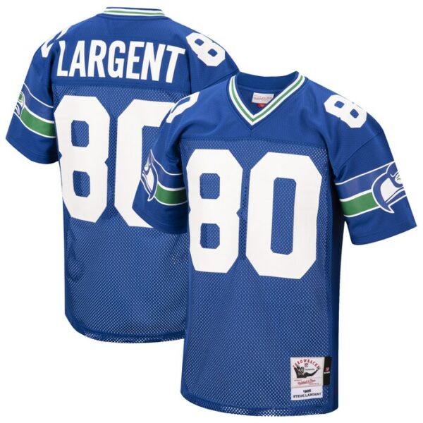 Steve Largent Seattle Seahawks 1985 Mitchell & Ness Authentic Throwback Retired Player Jersey - Royal