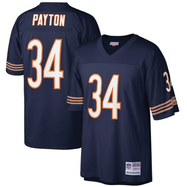 Walter Payton Chicago Bears Mitchell & Ness Big & Tall 1985 Retired Player Replica Jersey - Navy