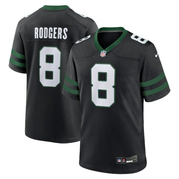 Aaron Rodgers New York Jets Nike Alternate Game Jersey - Legacy Black