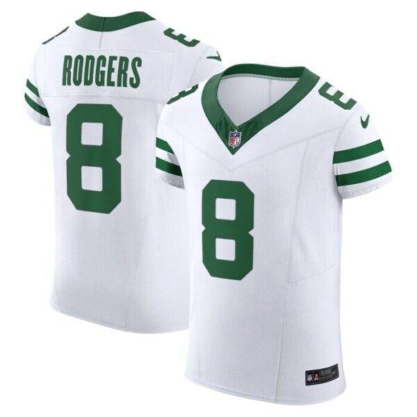 Aaron Rodgers New York Jets Nike  Vapor F.U.S.E. Elite Jersey - Legacy White