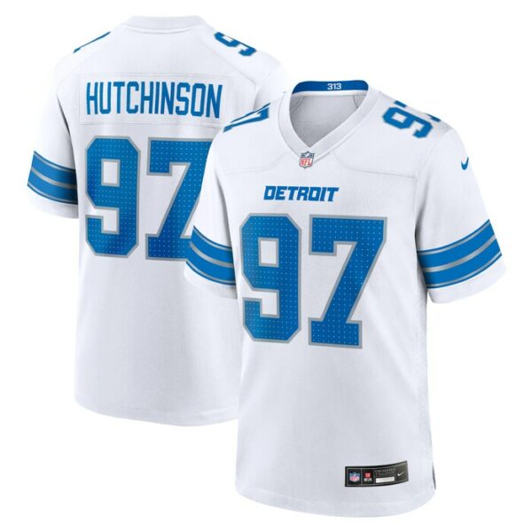 Aidan Hutchinson Detroit Lions Nike Game Jersey - White