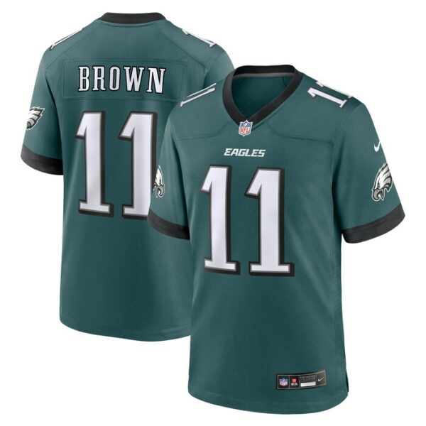 A.J. Brown Philadelphia Eagles Nike Team Game Jersey - Midnight Green