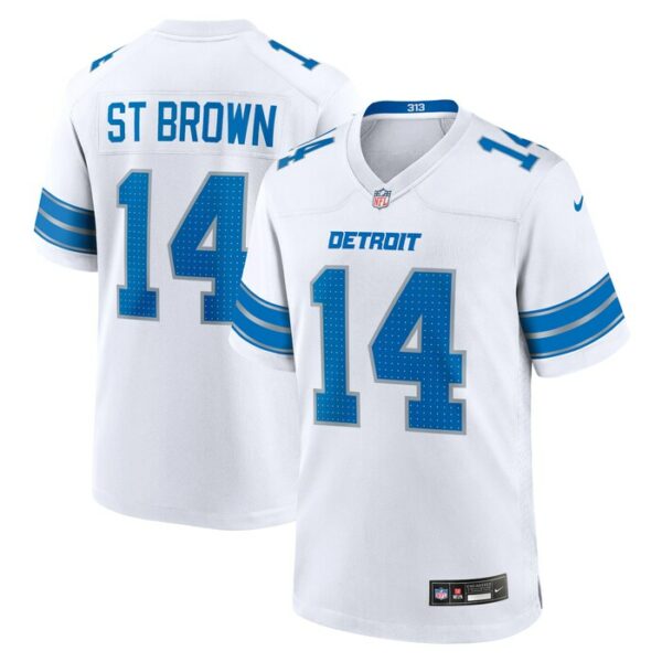 Amon-Ra St. Brown Detroit Lions Nike Game Jersey - White