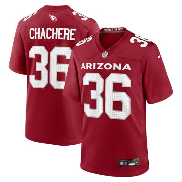 Andre Chachere Arizona Cardinals Nike Team Game Jersey -  Cardinal