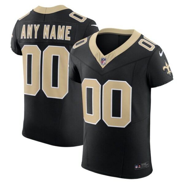 New Orleans Saints Nike Vapor F.U.S.E. Elite Custom Jersey - Black