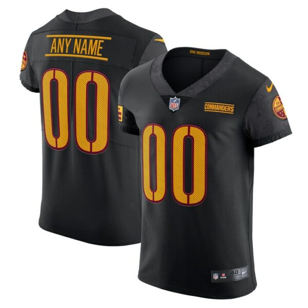 Washington Commanders Nike Vapor Untouchable Elite Custom Alternate Jersey - Black