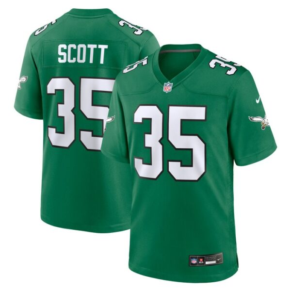 Boston Scott Philadelphia Eagles Nike Alternate Game Jersey - Kelly Green