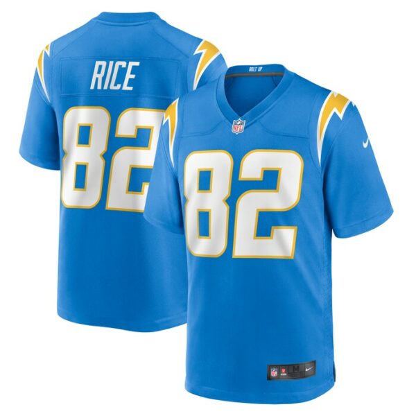 Brenden Rice Los Angeles Chargers Nike Team Game Jersey -  Powder Blue