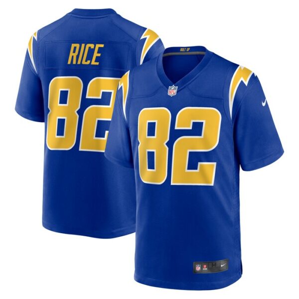 Brenden Rice Los Angeles Chargers Nike 2024 NFL Draft 2nd Alternate Game Player Jersey - Royal