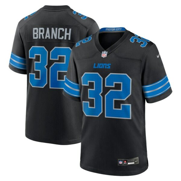 Brian Branch Detroit Lions Nike 2nd Alternate Game Jersey - Black