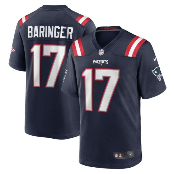 Bryce Baringer New England Patriots Nike Team Game Jersey -  Navy