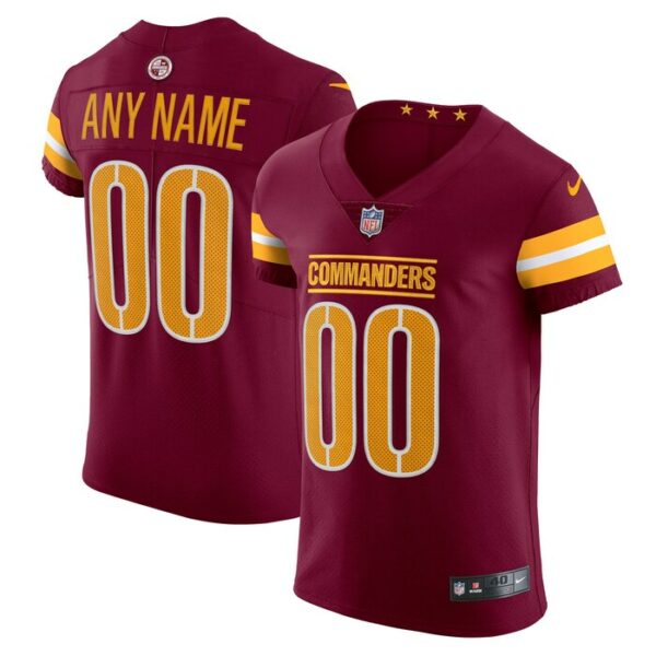 Washington Commanders Nike Vapor Untouchable Elite Custom Jersey - Burgundy